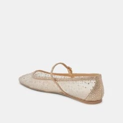 REYES CRYSTAL BALLET FLATS GOLD MESH(Reyes Crystal Ballet Flats Gold Mesh) -Dolce Vita Sale Store DOLCEVITA FLATS REYESCRYSTAL GOLDMESH 09