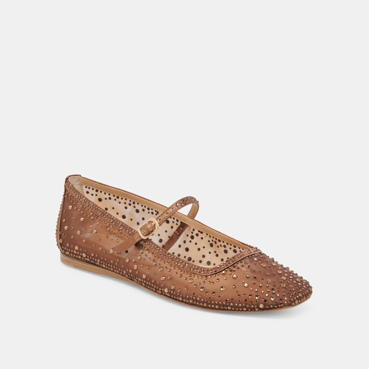 REYES CRYSTAL BALLET FLATS MID BROWN MESH(Reyes crystal ballet flats mid brown mesh) REYES CRYSTAL BALLET FLATS MID BROWN MESH(Reyes Crystal Ballet Flats Mid Brown Mesh) -Dolce Vita Sale Store DOLCEVITA FLATS REYESCRYSTAL MIDBROWNMESH 01