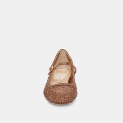 REYES CRYSTAL BALLET FLATS MID BROWN MESH(Reyes Crystal Ballet Flats Mid Brown Mesh) 7 REYES CRYSTAL BALLET FLATS MID BROWN MESH(Reyes Crystal Ballet Flats Mid Brown Mesh) -Dolce Vita Sale Store DOLCEVITA FLATS REYESCRYSTAL MIDBROWNMESH 04