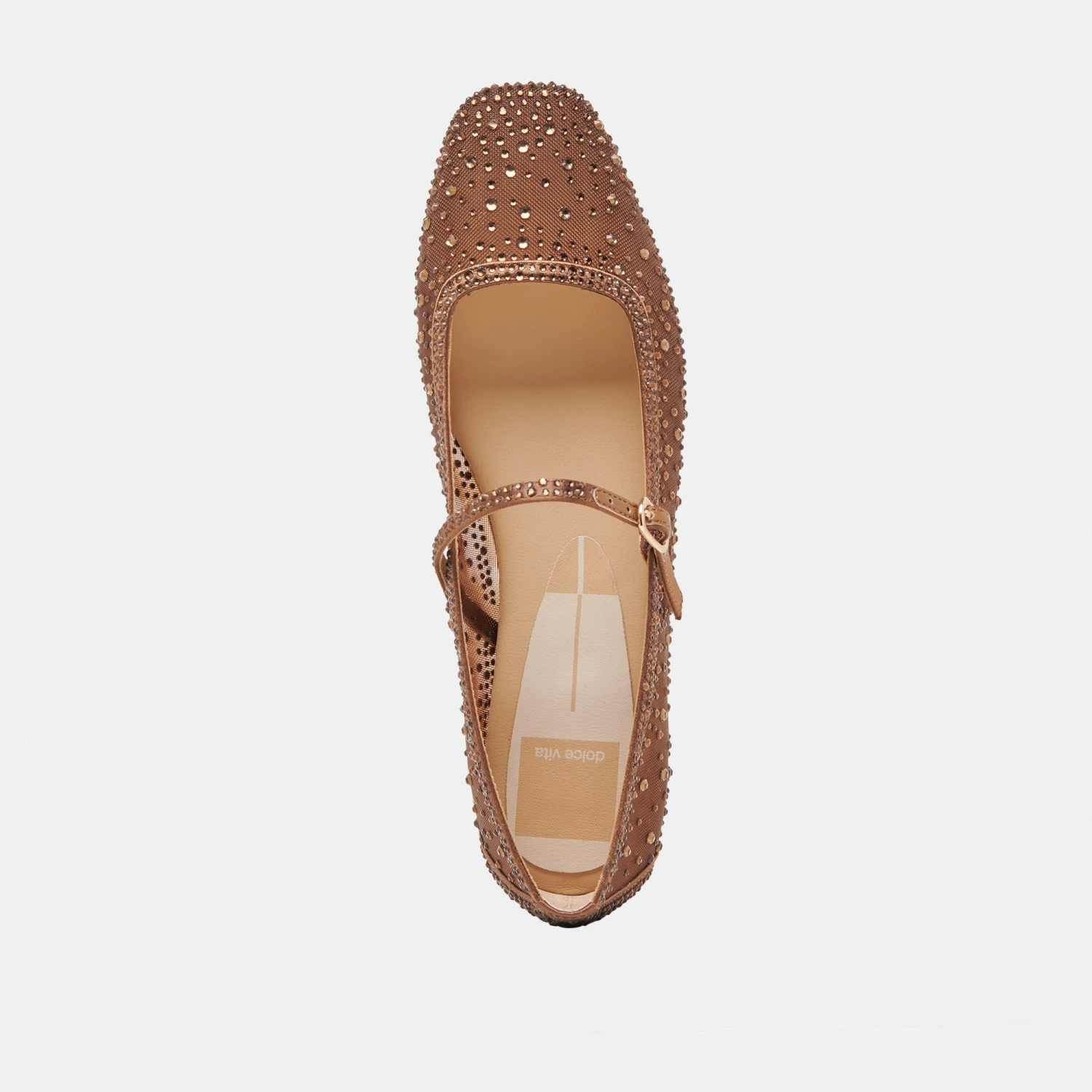 REYES CRYSTAL BALLET FLATS MID BROWN MESH(Reyes crystal ballet flats mid brown mesh) REYES CRYSTAL BALLET FLATS MID BROWN MESH(Reyes Crystal Ballet Flats Mid Brown Mesh) -Dolce Vita Sale Store DOLCEVITA FLATS REYESCRYSTAL MIDBROWNMESH 06