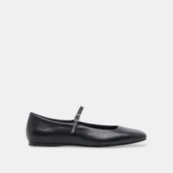 REYES BALLET FLATS BLACK LEATHER(Reyes Flats Black Leather)