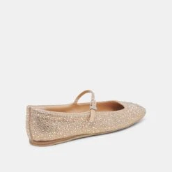 REYES CRYSTAL BALLET FLATS LIGHT GOLD CRYSTAL(Reyes Crystal Ballet Flats Light Gold Crystal) 4 REYES CRYSTAL BALLET FLATS LIGHT GOLD CRYSTAL(Reyes Crystal Ballet Flats Light Gold Crystal) -Dolce Vita Sale Store DOLCEVITA FLATS REYES CRYSTAL LIGHT GOLD CRYSTAL 03