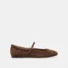 REYES BALLET FLATS DK BROWN SUEDE(Reyes Flats Dk Brown Suede) -Dolce Vita Sale Store DOLCEVITA FLATS REYES DKBROWNSUEDE 02