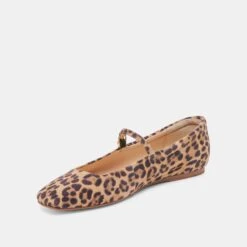 REYES BALLET FLATS DK LEOPARD SUEDE(Reyes Flats Dk Leopard Suede) -Dolce Vita Sale Store DOLCEVITA FLATS REYES DKLEOPARDSUEDE 08