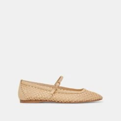 REYES WIDE BALLET FLATS LT NATURAL WOVEN RAFFIA(Reyes Wide Ballet Flats Lt Natural Woven Raffia)