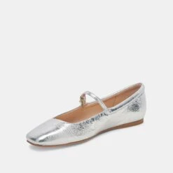 REYES BALLET FLATS SILVER DISTRESSED LEATHER(Reyes Flats Silver Distressed Leather) 10 REYES BALLET FLATS SILVER DISTRESSED LEATHER(Reyes Flats Silver Distressed Leather) -Dolce Vita Sale Store DOLCEVITA FLATS REYES SILVERDISTRESSEDLEATHER 8