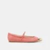 REYES TOE CAP BALLET FLATS CORAL SUEDE(Reyes Toe Cap Ballet Flats Coral Suede) -Dolce Vita Sale Store DOLCEVITA FLATS REYES TOE CAP CORAL SUEDE 02