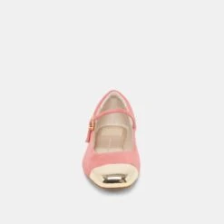 REYES TOE CAP BALLET FLATS CORAL SUEDE(Reyes Toe Cap Ballet Flats Coral Suede) 7 REYES TOE CAP BALLET FLATS CORAL SUEDE(Reyes Toe Cap Ballet Flats Coral Suede) -Dolce Vita Sale Store DOLCEVITA FLATS REYES TOE CAP CORAL SUEDE 04