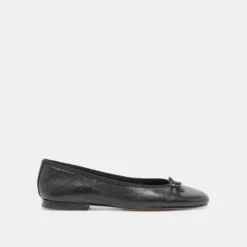 RITLA BALLET FLATS BLACK LEATHER(Ritla Ballet Flats Black Leather)