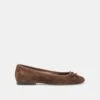 RITLA BALLET FLATS DK BROWN SUEDE(Ritla Ballet Flats Dk Brown Suede) -Dolce Vita Sale Store DOLCEVITA FLATS RITLA DKBROWNSUEDE 02