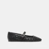 RODNI EYELET PERF BALLET FLATS BLACK LEATHER(Rodni Eyelet Perf Ballet Flats Black Leather) -Dolce Vita Sale Store DOLCEVITA FLATS RODNIEYELETPERF BLACKLEATHER 02
