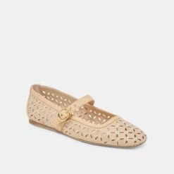 RODNI EYELET PERF BALLET FLATS LT NATURAL WOVEN RAFFIA(Rodni Eyelet Perf Ballet Flats Lt Natural Woven Raffia) 4 RODNI EYELET PERF BALLET FLATS LT NATURAL WOVEN RAFFIA(Rodni Eyelet Perf Ballet Flats Lt Natural Woven Raffia) -Dolce Vita Sale Store DOLCEVITA FLATS RODNIEYELETPERF LTNATURALWOVENRAFFIA 01