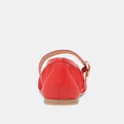 RODNI MESH BALLET FLATS CHILI WOVEN MESH(Rodni Mesh Ballet Flats Chili Woven Mesh) -Dolce Vita Sale Store DOLCEVITA FLATS RODNIMESH REDWOVENMESH 05