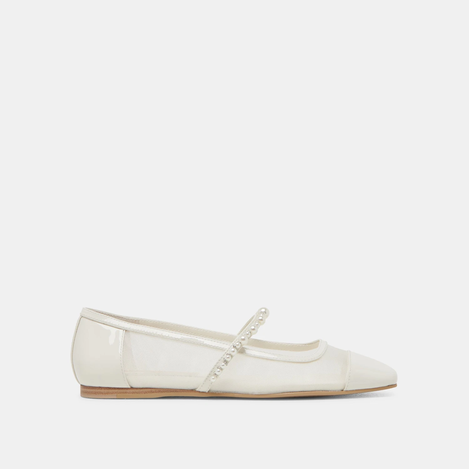 ROLLIN PEARL BALLET FLATS WHITE MESH(Rollin pearl ballet flats white mesh) ROLLIN PEARL BALLET FLATS WHITE MESH(Rollin Pearl Ballet Flats White Mesh) -Dolce Vita Sale Store DOLCEVITA FLATS ROLLINPEARL WHITEMESH 02