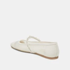 ROLLIN PEARL BALLET FLATS WHITE MESH(Rollin Pearl Ballet Flats White Mesh) 10 ROLLIN PEARL BALLET FLATS WHITE MESH(Rollin Pearl Ballet Flats White Mesh) -Dolce Vita Sale Store DOLCEVITA FLATS ROLLINPEARL WHITEMESH 09