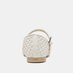 ROSLYN WOVEN BALLET FLATS TRUE WHITE WOVEN LEATHER(Roslyn Woven Ballet Flats True White Woven Leather) -Dolce Vita Sale Store DOLCEVITA FLATS ROSLYNWOVEN TRUEWHITEWOVENLEATHER 05