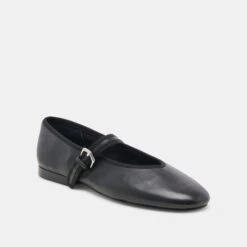 ROSLYN BALLET FLATS BLACK LEATHER(Roslyn Ballet Flats Black Leather) 4 ROSLYN BALLET FLATS BLACK LEATHER(Roslyn Ballet Flats Black Leather) -Dolce Vita Sale Store DOLCEVITA FLATS ROSLYN BLACK LEATHER 01