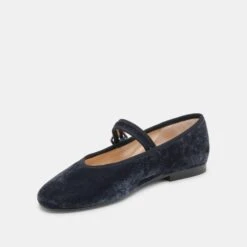 ROSLYN BALLET FLATS DUSTY BLUE VELVET(Roslyn Ballet Flats Dusty Blue Velvet) -Dolce Vita Sale Store DOLCEVITA FLATS ROSLYN DUSTYBLUEVELVET 08