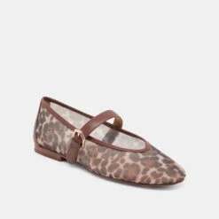 ROSLYN BALLET FLATS LEOPARD MESH(Roslyn Ballet Flats Leopard Mesh) -Dolce Vita Sale Store DOLCEVITA FLATS ROSLYN LEOPARDMESH 01
