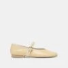 ROSLYN BALLET FLATS LIGHT YELLOW LEATHER(Roslyn Ballet Flats Light Yellow Leather) -Dolce Vita Sale Store DOLCEVITA FLATS ROSLYN LTYELLOWLEATHER 02