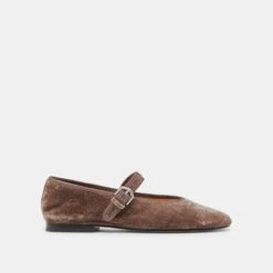 ROSLYN BALLET FLATS SMOKE VELVET(Roslyn Ballet Flats Smoke Velvet)