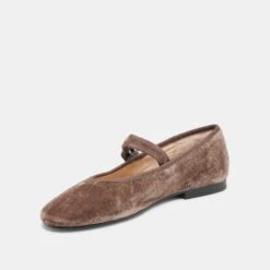 ROSLYN BALLET FLATS SMOKE VELVET(Roslyn Ballet Flats Smoke Velvet) -Dolce Vita Sale Store DOLCEVITA FLATS ROSLYN SMOKEVELVET 08