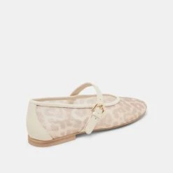 ROSLYN BALLET FLATS WHITE LEOPARD MESH(Roslyn Ballet Flats White Leopard Mesh) -Dolce Vita Sale Store DOLCEVITA FLATS ROSLYN WHITELEOPARDMESH 03