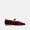 ROSLYN BALLET FLATS WINE VELVET(Roslyn Ballet Flats Wine Velvet) -Dolce Vita Sale Store DOLCEVITA FLATS ROSLYN WINE VELVET 02