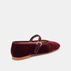 ROSLYN BALLET FLATS WINE VELVET(Roslyn Ballet Flats Wine Velvet) -Dolce Vita Sale Store DOLCEVITA FLATS ROSLYN WINE VELVET 03