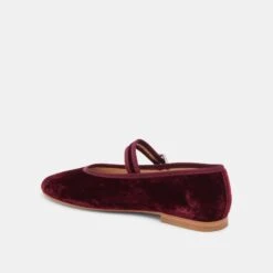 ROSLYN BALLET FLATS WINE VELVET(Roslyn Ballet Flats Wine Velvet) -Dolce Vita Sale Store DOLCEVITA FLATS ROSLYN WINE VELVET 09