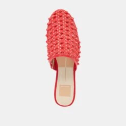 ROVA BEAD FLATS CHILI BEADED MESH(Rova Bead Flats Chili Beaded Mesh) -Dolce Vita Sale Store DOLCEVITA FLATS ROVABEAD CHILIBEADEDMESH 06