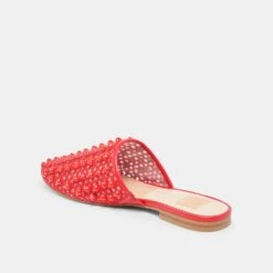 ROVA BEAD FLATS CHILI BEADED MESH(Rova Bead Flats Chili Beaded Mesh) -Dolce Vita Sale Store DOLCEVITA FLATS ROVABEAD CHILIBEADEDMESH 08