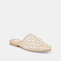 ROVA BEAD FLATS IVORY DISC MESH(Rova Bead Flats Ivory Disc Mesh) 4 ROVA BEAD FLATS IVORY DISC MESH(Rova Bead Flats Ivory Disc Mesh) -Dolce Vita Sale Store DOLCEVITA FLATS ROVABEAD IVORYDISCMESH 01