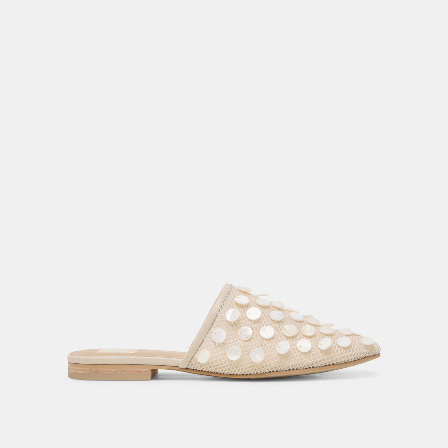 ROVA BEAD FLATS IVORY DISC MESH(Rova bead flats ivory disc mesh) ROVA BEAD FLATS IVORY DISC MESH(Rova Bead Flats Ivory Disc Mesh) -Dolce Vita Sale Store DOLCEVITA FLATS ROVABEAD IVORYDISCMESH 02