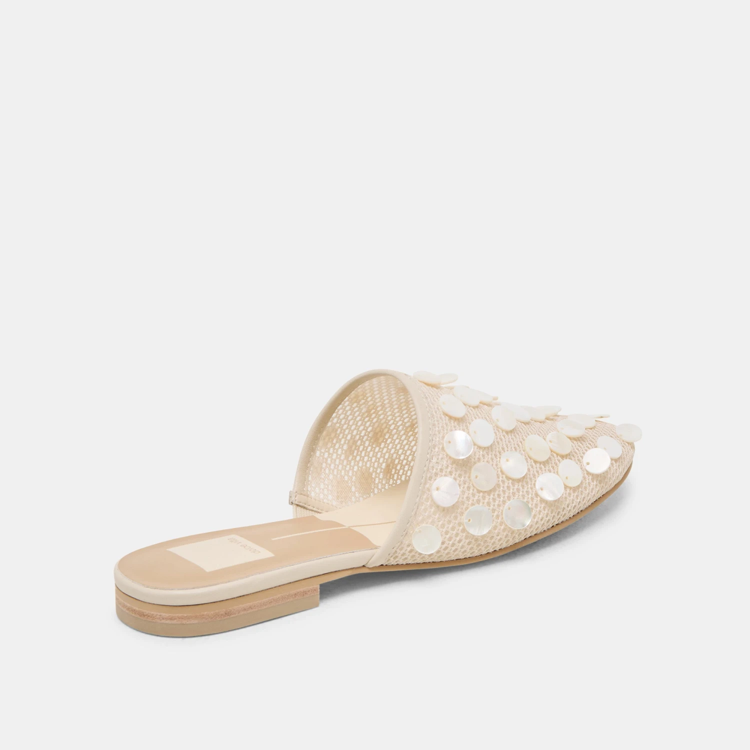 ROVA BEAD FLATS IVORY DISC MESH(Rova bead flats ivory disc mesh) ROVA BEAD FLATS IVORY DISC MESH(Rova Bead Flats Ivory Disc Mesh) -Dolce Vita Sale Store DOLCEVITA FLATS ROVABEAD IVORYDISCMESH 03
