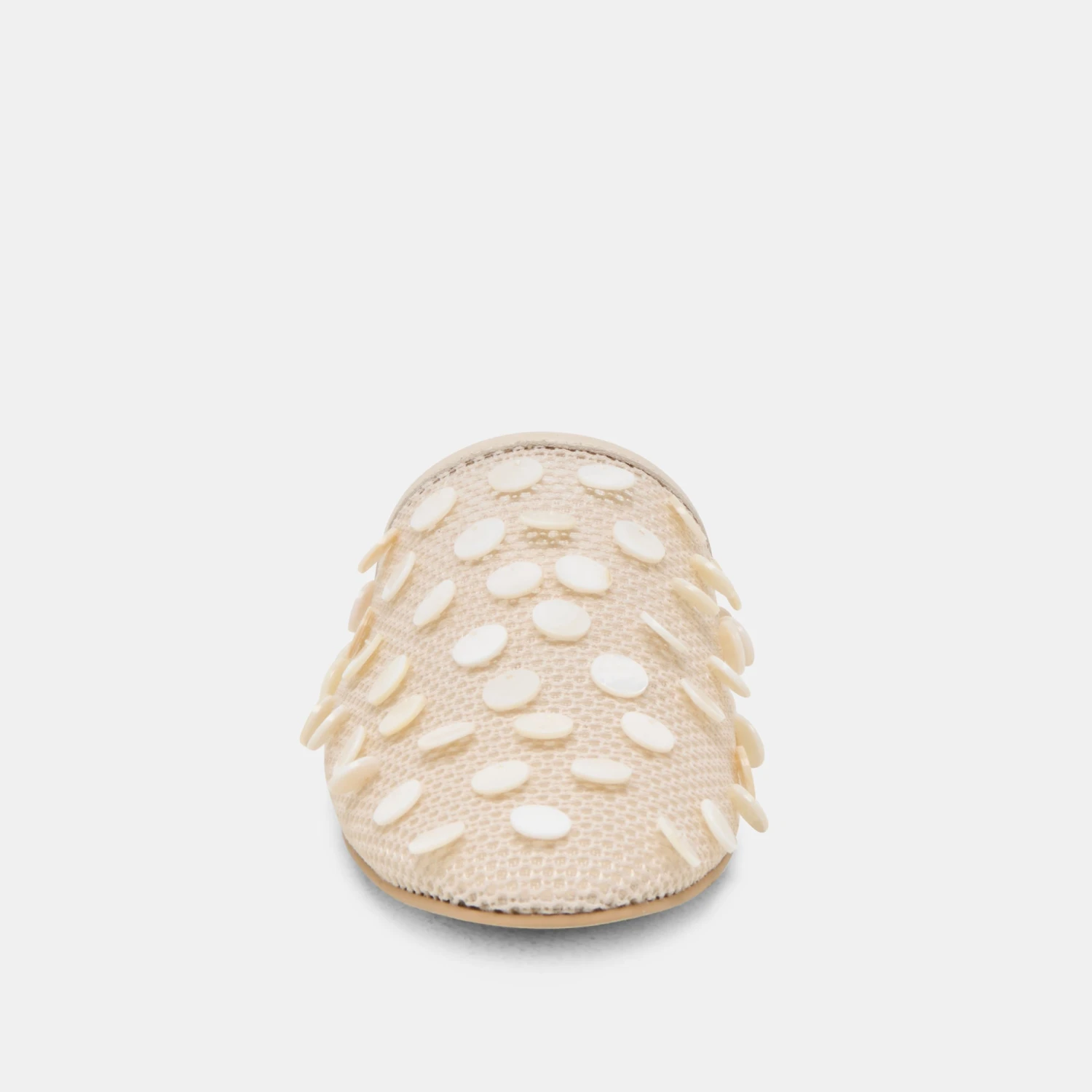 ROVA BEAD FLATS IVORY DISC MESH(Rova bead flats ivory disc mesh) ROVA BEAD FLATS IVORY DISC MESH(Rova Bead Flats Ivory Disc Mesh) -Dolce Vita Sale Store DOLCEVITA FLATS ROVABEAD IVORYDISCMESH 04