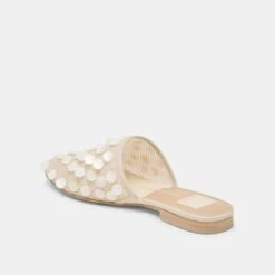 ROVA BEAD FLATS IVORY DISC MESH(Rova Bead Flats Ivory Disc Mesh) 8 ROVA BEAD FLATS IVORY DISC MESH(Rova Bead Flats Ivory Disc Mesh) -Dolce Vita Sale Store DOLCEVITA FLATS ROVABEAD IVORYDISCMESH 09