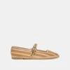 TAMEKA BALLET FLATS TAN STRIPE MESH(Tameka Ballet Flats Tan Stripe Mesh) -Dolce Vita Sale Store DOLCEVITA FLATS TAMEKA TANSTRIPEMESH 02