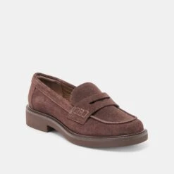 TIGGY LOAFERS MAHOGANY SUEDE(Tiggy Loafers Mahogany Suede) -Dolce Vita Sale Store DOLCEVITA FLATS TIGGY MAHOGANY SUEDE 01
