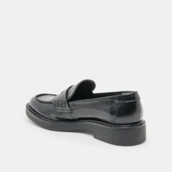 TIGGY LOAFERS MIDNIGHT CRINKLE PATENT(Tiggy Loafers Midnight Crinkle Patent) 8 TIGGY LOAFERS MIDNIGHT CRINKLE PATENT(Tiggy Loafers Midnight Crinkle Patent) -Dolce Vita Sale Store DOLCEVITA FLATS TIGGY MIDNIGHT CRINKLE PATENT 08