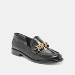 WAYLEN LOAFERS MIDNIGHT CRINKLE PATENT(Waylen Loafers Midnight Crinkle Patent) -Dolce Vita Sale Store DOLCEVITA FLATS WAYLEN MIDNIGHTCRINKLEPATENT 01
