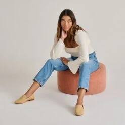 BAYLEN FLATS NATURAL WOVEN RAFFIA(Baylen Flats Natural Woven Raffia) 5 BAYLEN FLATS NATURAL WOVEN RAFFIA(Baylen Flats Natural Woven Raffia) -Dolce Vita Sale Store DOLCEVITA FLAT BAYLEN NATURALWOVENRAFFIA ONFOOT 01