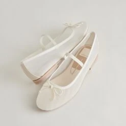 CADEL BALLET FLATS IVORY MESH(Cadel Ballet Flats Ivory Mesh)