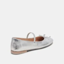 CARIN BALLET FLATS SILVER METALLIC LEATHER(Carin Ballet Flats Silver Metallic Leather) 6 CARIN BALLET FLATS SILVER METALLIC LEATHER(Carin Ballet Flats Silver Metallic Leather) -Dolce Vita Sale Store DOLCEVITA FLAT CARIN SILVERMETALLICLEATHER 03