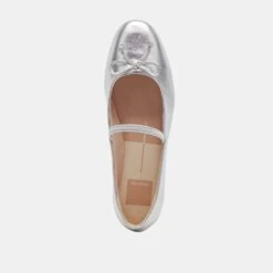 CARIN BALLET FLATS SILVER METALLIC LEATHER(Carin Ballet Flats Silver Metallic Leather) 12 CARIN BALLET FLATS SILVER METALLIC LEATHER(Carin Ballet Flats Silver Metallic Leather) -Dolce Vita Sale Store DOLCEVITA FLAT CARIN SILVERMETALLICLEATHER 06