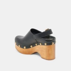 ADELAN CLOGS BLACK LEATHER(Adelan Clogs Black Leather) -Dolce Vita Sale Store DOLCEVITA HEELS ADELAN BLACKLEATHER 08