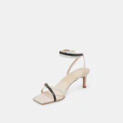 BAMBY HEELS WHITE BLACK LEATHER(Bamby Heels White Black Leather) -Dolce Vita Sale Store DOLCEVITA HEELS BAMBY WHITEBLACKLEATHER 08