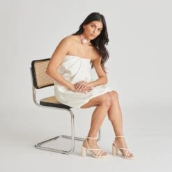 BARLY HEELS BONE LEATHER(Barly Heels Bone Leather) -Dolce Vita Sale Store DOLCEVITA HEELS BARLY BONELEATHER ONFOOT 02