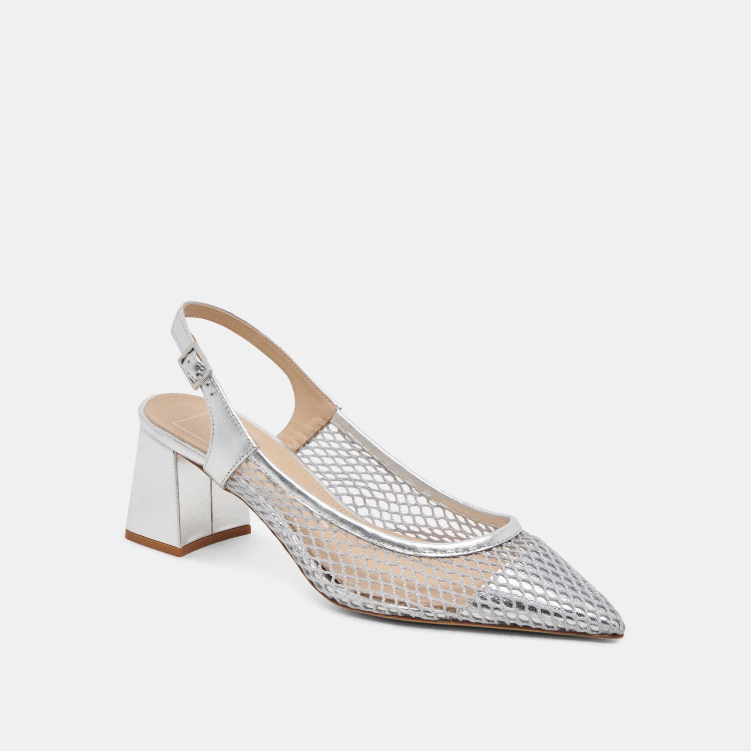 BLONDI HEELS SILVER MESH(Blondi heels silver mesh) BLONDI HEELS SILVER MESH(Blondi Heels Silver Mesh) -Dolce Vita Sale Store DOLCEVITA HEELS BLONDI SILVERMESH 01