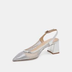 BLONDI HEELS SILVER MESH(Blondi Heels Silver Mesh) 9 BLONDI HEELS SILVER MESH(Blondi Heels Silver Mesh) -Dolce Vita Sale Store DOLCEVITA HEELS BLONDI SILVERMESH 09